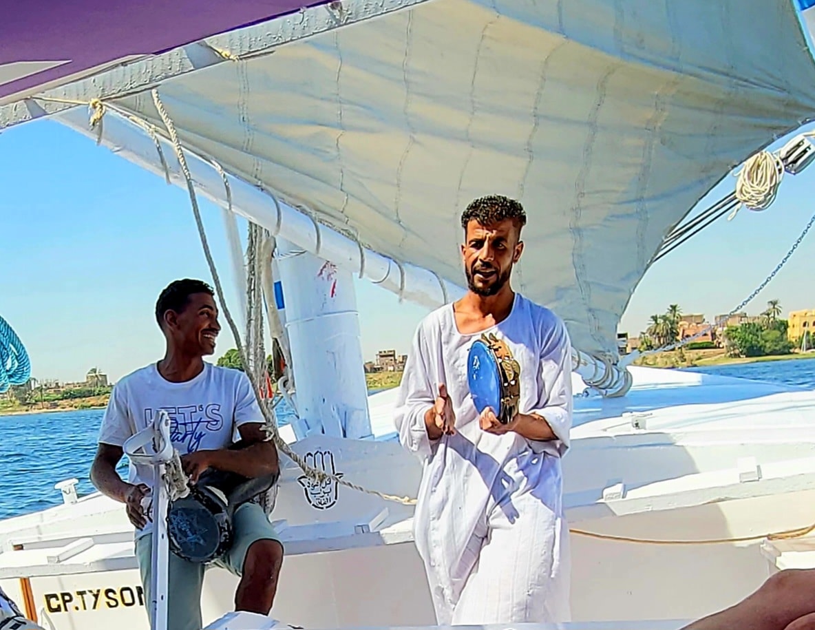 The felucca crew on the Nile near Aswan